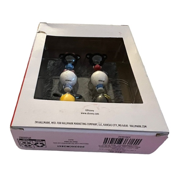 Hallmark Disney 6 Piece Mickey & Friends Mini Christmas Tree Ornament Set NEW - Picture 6 of 7